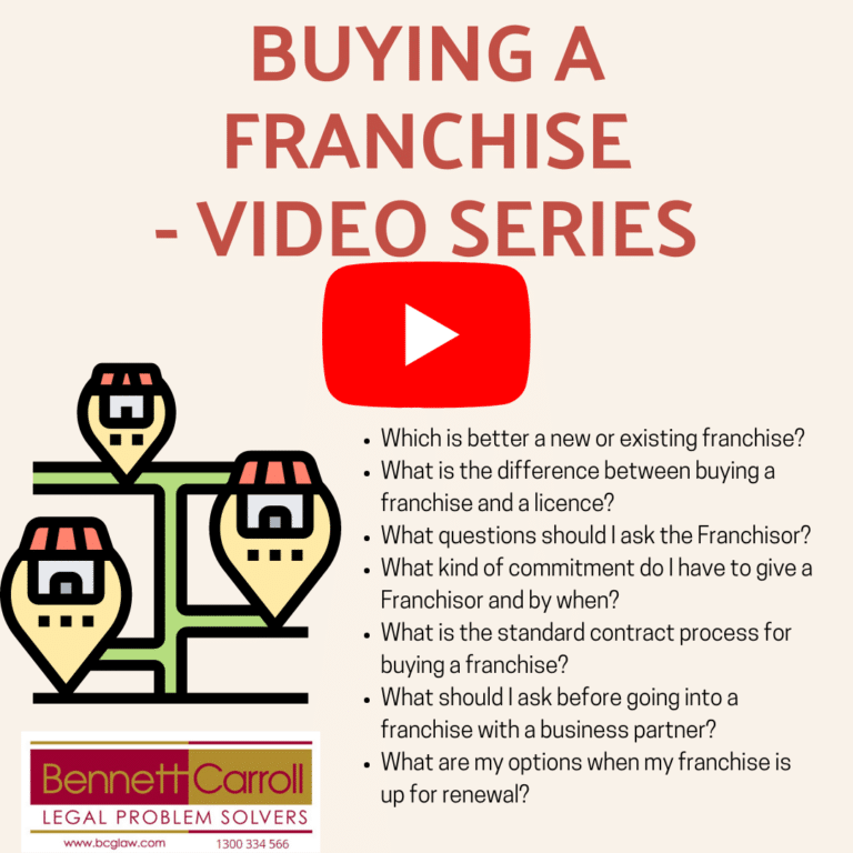 Buying a Franchise Youtube Playlist- legal advice from a solicitor