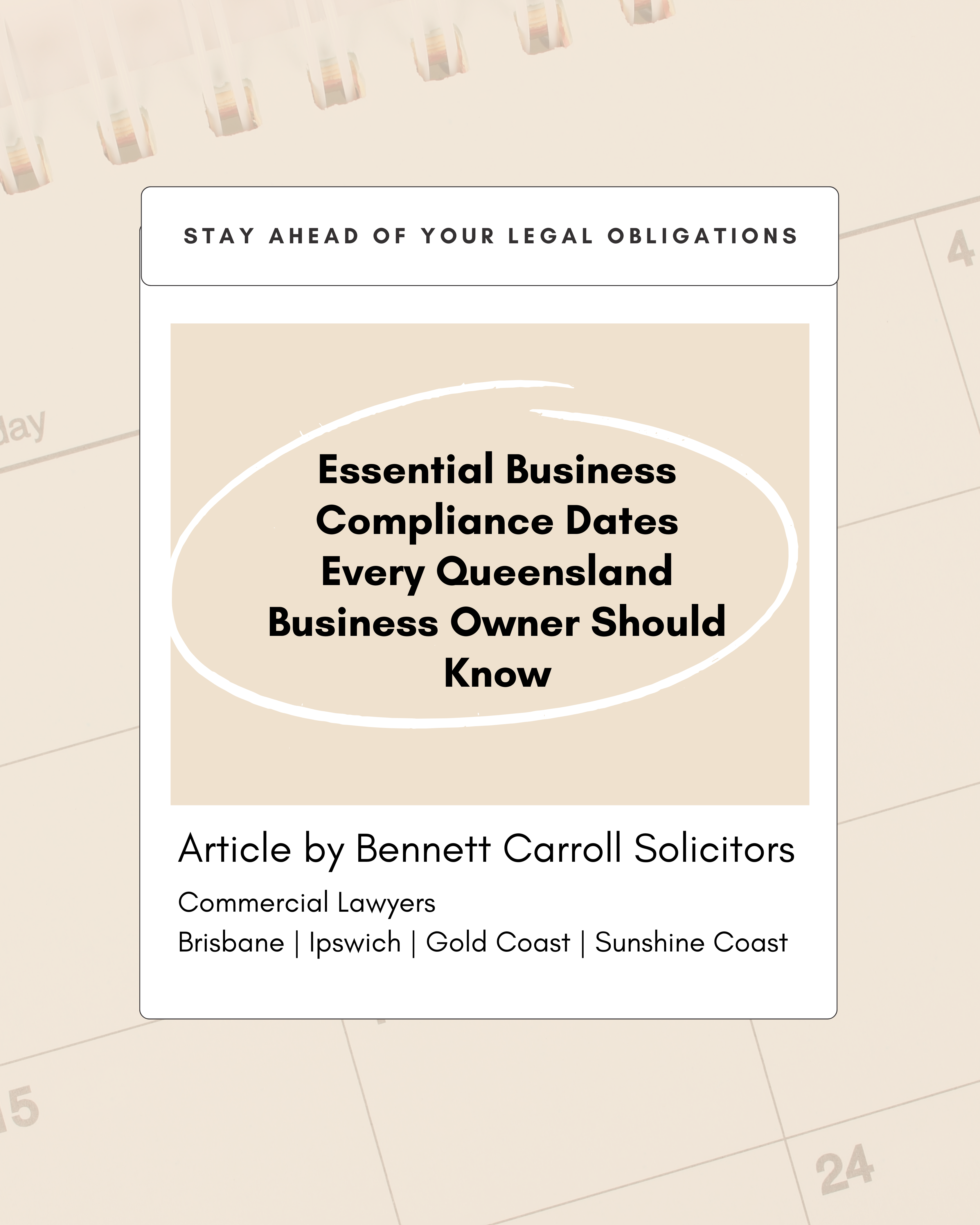 Essential Business Compliance Dates Every Queensland Business Owner Should Know
