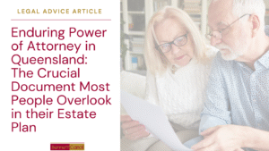Enduring Power of Attorney (EPOA) Queensland – Crucial Estate Planning for 2026 The Description: Secure your future with an Enduring Power of Attorney (EPOA) in Queensland, the essential legal document often overlooked in standard estate planning. Unlike a General Power of Attorney, an EPOA "endures" beyond your loss of decision-making capacity, ensuring that a trusted attorney can manage your financial matters, personal care, and health decisions according to your wishes. Without a valid EPOA Form 2 (Short Form) or Form 3 (Long Form), your family may be forced into costly and stressful proceedings at the Queensland Civil and Administrative Tribunal (QCAT) to appoint a guardian or administrator. This comprehensive guide from Bennett Carroll Solicitors explores the vital role of the Powers of Attorney Act 1998 (QLD), the difference between immediate financial authority versus capacity-triggered powers, and how to choose an attorney who understands your values. Whether you are navigating dementia planning, protecting property assets in Brisbane, or ensuring your Advance Health Directive is supported, a professionally drafted EPOA is your ultimate safeguard against elder abuse and legal uncertainty. Don't leave your legal health to chance—learn why every adult over 18 in the Gold Coast, Sunshine Coast, and across Queensland needs this rock-solid protection as part of their succession planning.