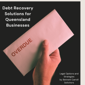 Discover comprehensive debt recovery solutions for Queensland businesses with Bennett Carroll Solicitors. Our guide explains legal options for unpaid invoices, disputed debts, and cash flow protection for QLD SMEs. Learn about negotiation, Letters of Demand, QCAT and court proceedings, and enforcement actions like garnishee orders and asset seizure. We offer Queensland-wide support, including Brisbane, Gold Coast, Sunshine Coast offices, and flexible service via phone, video, or in-person consultations. Protect your business and recover debts efficiently with expert commercial law advice tailored to your needs.