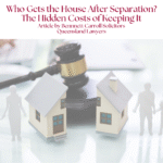 A comprehensive guide for separating couples in Queensland, including Brisbane, Ipswich, and Gold Coast, detailing the financial 'hidden costs' of keeping the family home after a split, and explaining the strict 4-step property settlement process under the Family Law Act 1975 (Cth) used by courts to determine a fair division of assets and debts, including the family house and splitting the mortgage and assets.