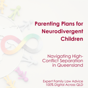 Family Law Involving Business Expert family law advice for Queensland parents managing high-conflict separations involving children with Autism Spectrum Disorder (ASD). We specialise in bespoke parenting orders covering NDIS coordination and schooling, accessible via video consultation anywhere in QLD.