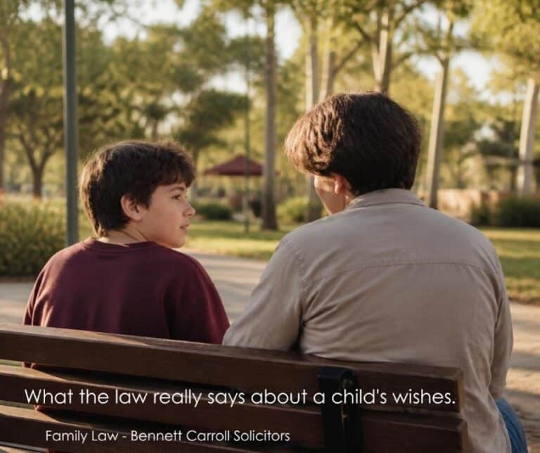 Parent and teenage child talking calmly at home about what age a child can choose which parent to live with